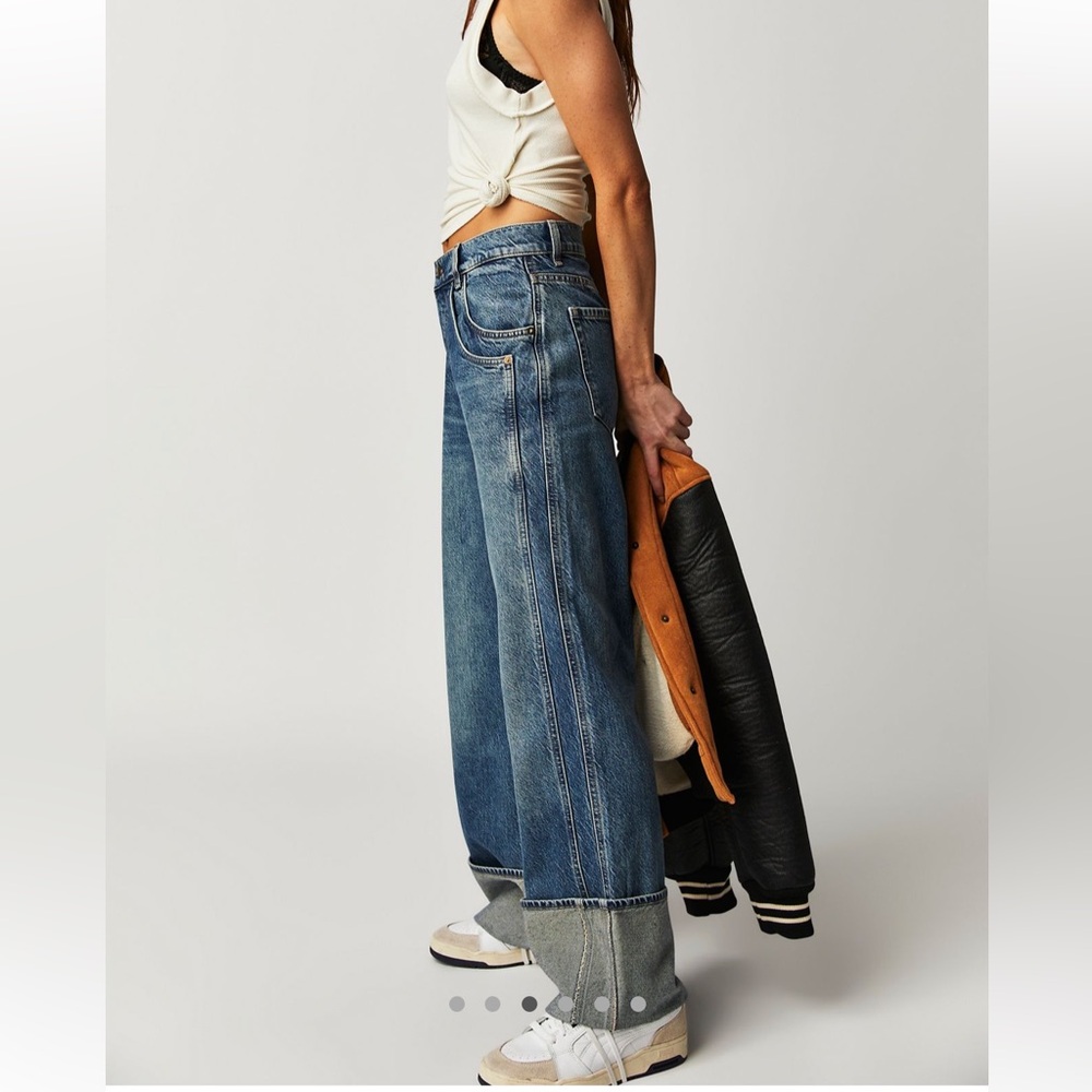 Free People The Final Countdown Cuff Jeans